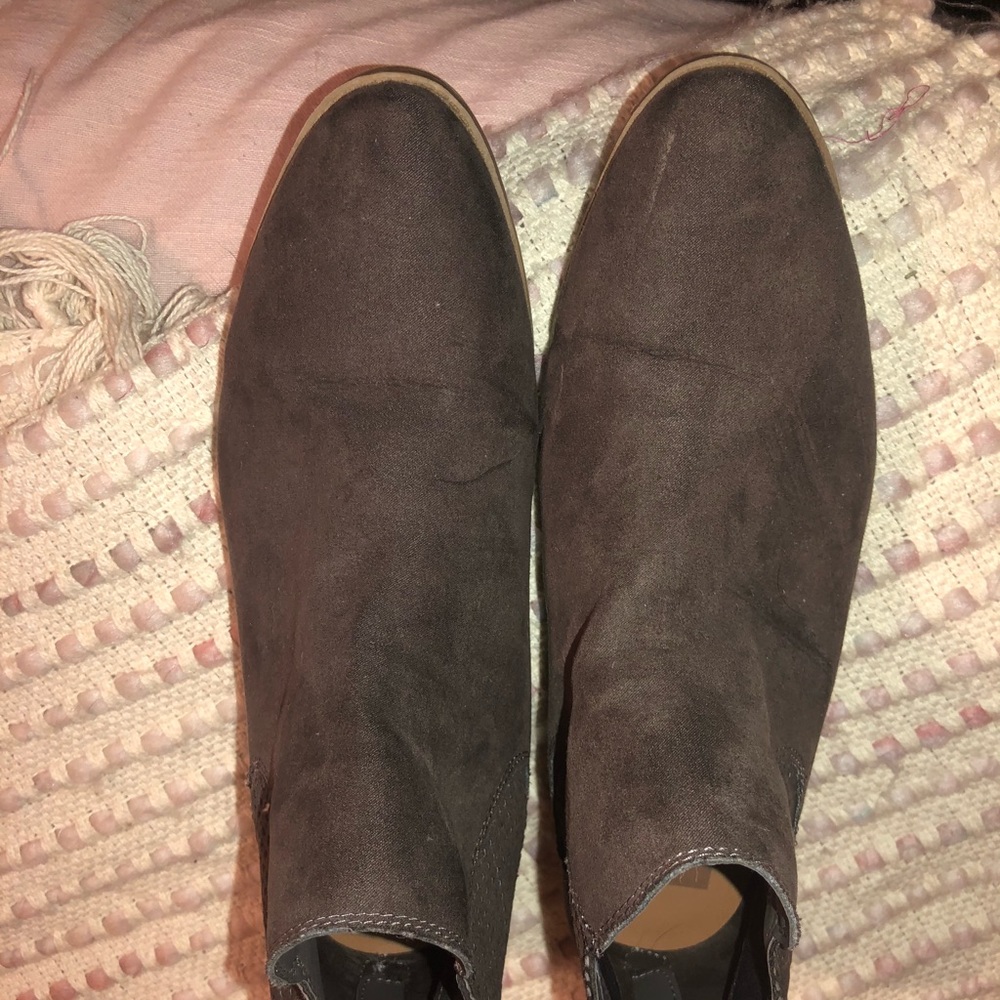 taupe brown booties